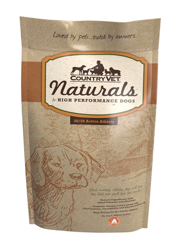 Country Vet Naturals  30/20 Active Athlete Dog Food (35 LB)