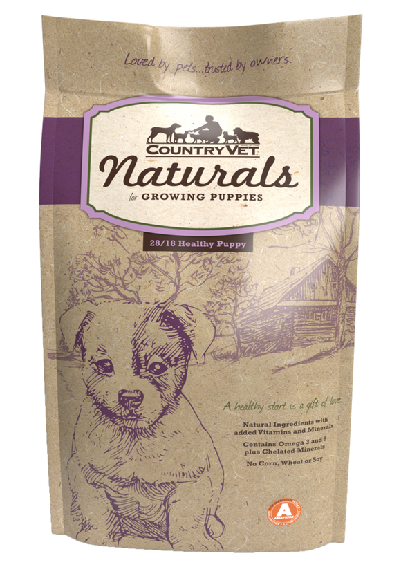 Country Vet Naturals  28/18 Healthy Puppy Food (35 LB)