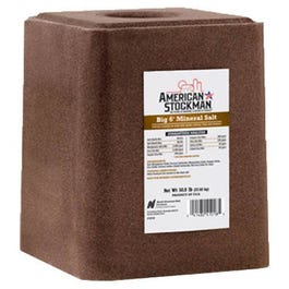 Big 6 Trace Mineral Block Ag Salt, 50-Lbs.