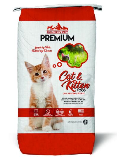 Country Vet Premium Cat & Kitten Food (20 Lb)