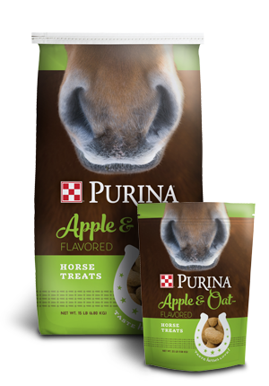 Purina® Horse Treats Apple and Oat-Flavored (15 lbs)